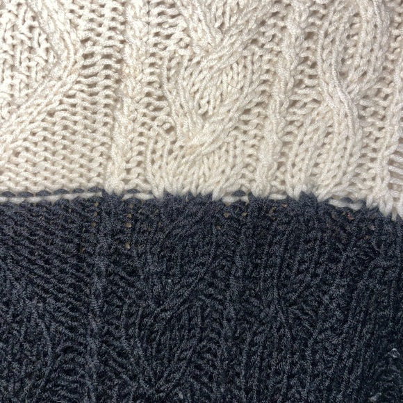 J. Crew 100% Wool Hand knit Striped Mariner Inspired Sweater - Picture 4 of 5